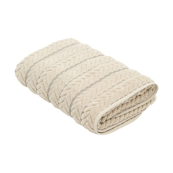 Bēšs frotē kokvilnas dvielis 90x150 cm Rune – Kave Home