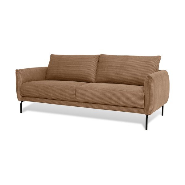 Gaiši brūns velveta dīvāns 212 cm Venray – Scandic-image-1