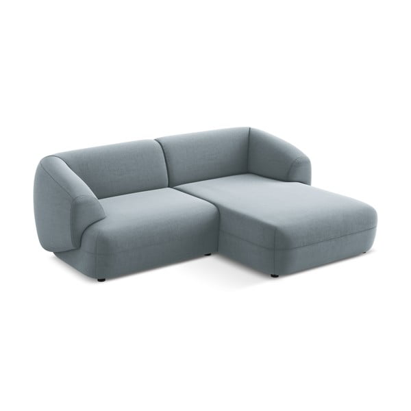 Gaiši zils samta stūra dīvāns (ar labo stūri) Moana – Makamii-image-2