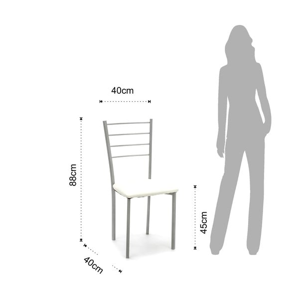 Balti ēdamistabas krēsli (2 gab.) Just – Tomasucci-image-4