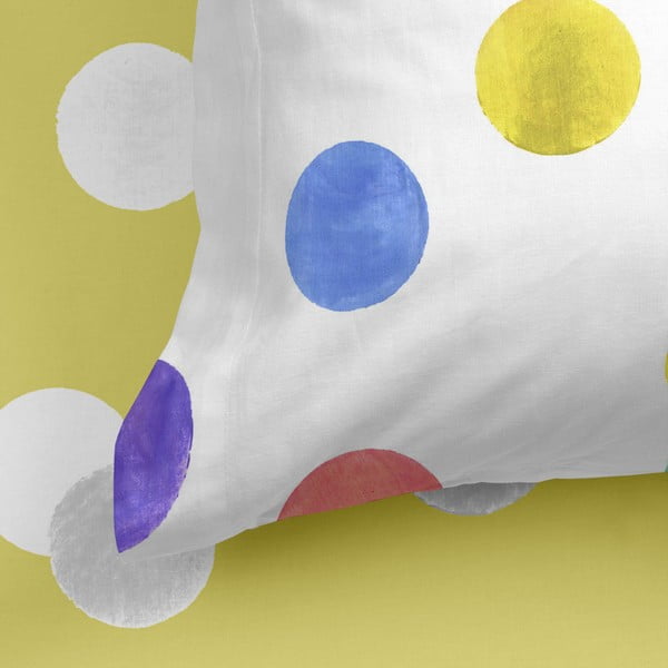 Kokvilnas palags ar gumiju Happy Friday Basic Confetti, 105 x 200 cm-image-4