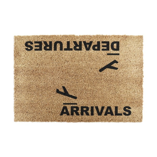 Kokosšķiedras kājslauķis 40x60 cm Arrivals and Departures – Artsy Doormats