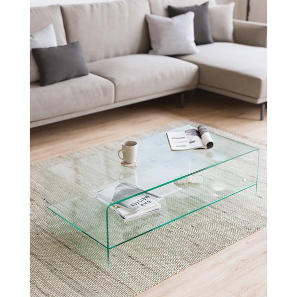 Stikla žurnālgaldiņš 55x110 cm Burano – Kave Home-image-4