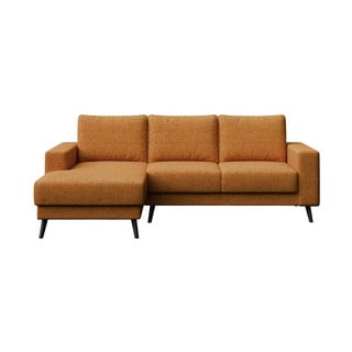 Oranžs stūra dīvāns (kreisais stūris) Fynn – Ghado