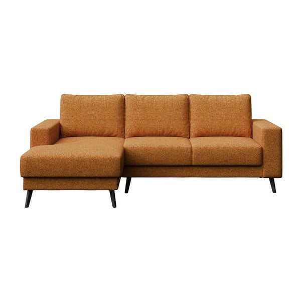 Oranžs stūra dīvāns (kreisais stūris) Fynn – Ghado
