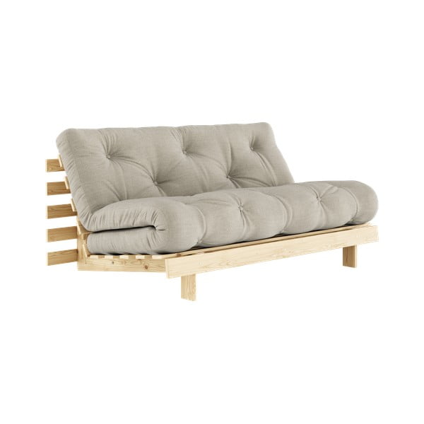 Bēšs lina dīvāns 160 cm Roots – Karup Design