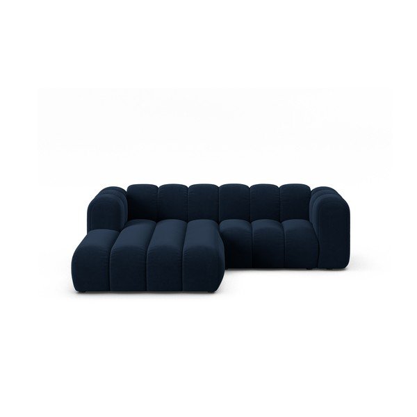 Tumši zils stūra dīvāns (ar kreiso stūri) Lupine – Micadoni Home