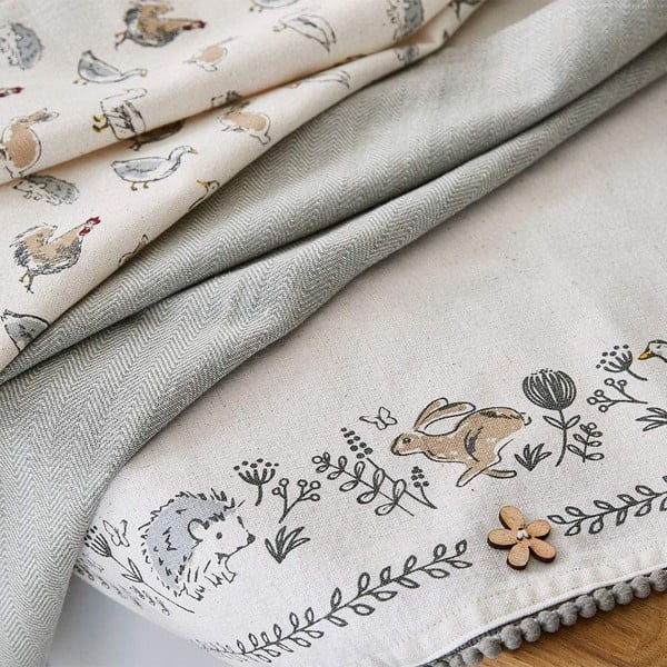 Virtuves dvieļu un cimda komplekts (4 gab.) Country Animals – Cooksmart ®-image-3