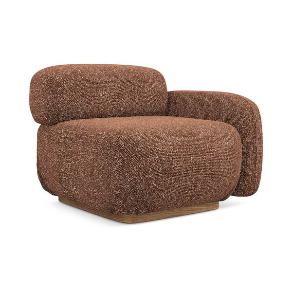 Oranža/brūna modulārā dīvāna daļa (ar labo stūri) Ailani – Makamii-image-2