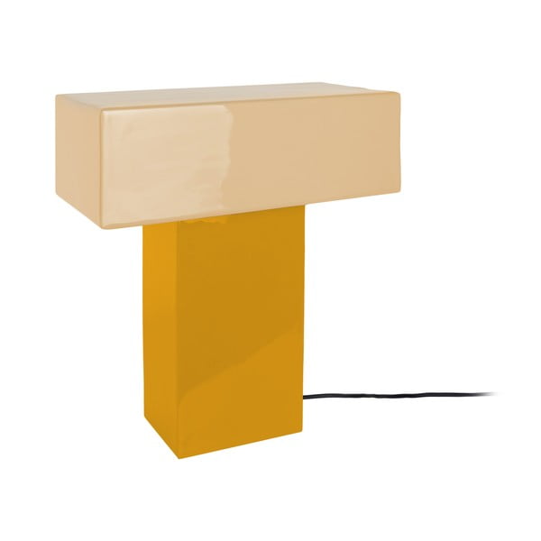 Dzeltena galda lampa (augstums 35 cm) Grato Recto – Leitmotiv-image-2