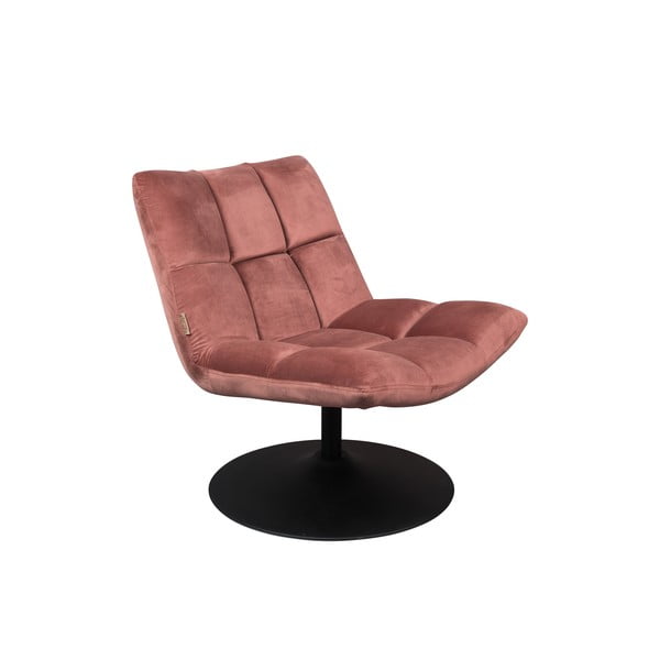 Rozā samta atpūtas krēsls Bar – Dutchbone