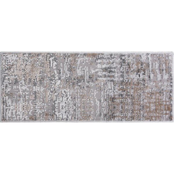 Pelēki/bēši kokvilnas kāpņu paklāji (16 gab.) 25x65 cm Milano Bej – Vitaus