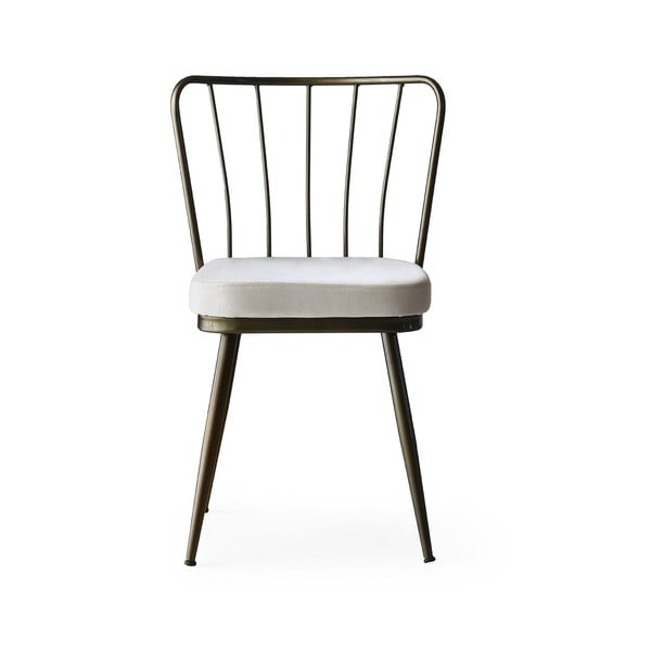 Pelēki metāla pusdienu krēsli (2 gab.) Yildiz – Kalune Design