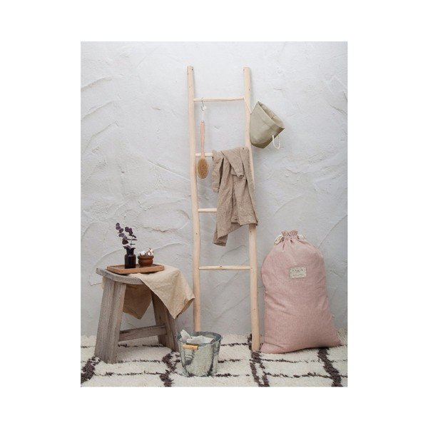Lina veļas maiss Really Nice Things Rose, augstums 75 cm-image-1