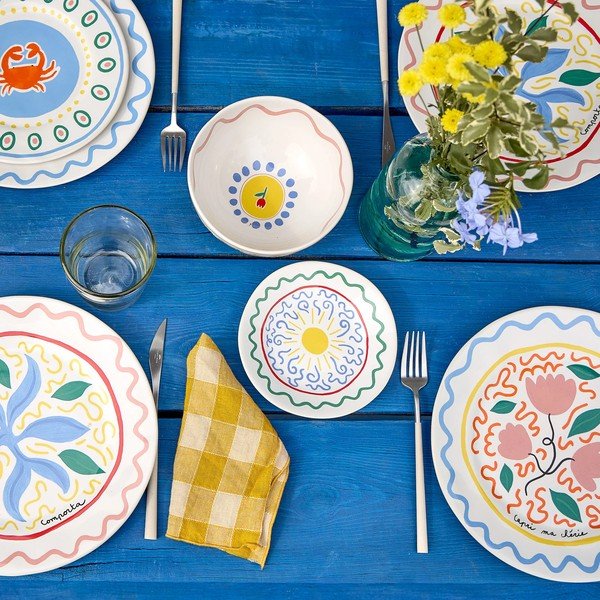 Akmensmasas šķīvis ø 27 cm Summer Bliss – Costa Nova-image-3