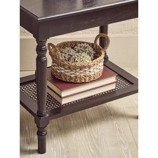 Melns žurnālgaldiņš 60x120 cm Heritage – Premier Housewares-image-4