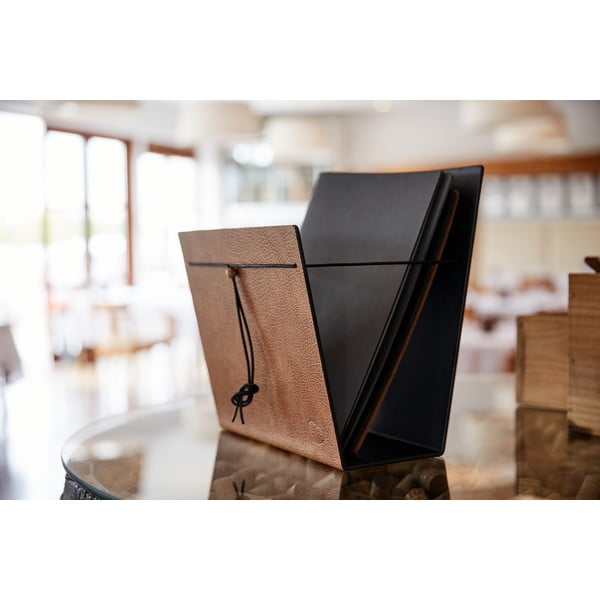 Metāla/ekoloģiskās ādas žurnālu statīvs Bull M – LIND DNA-image-1