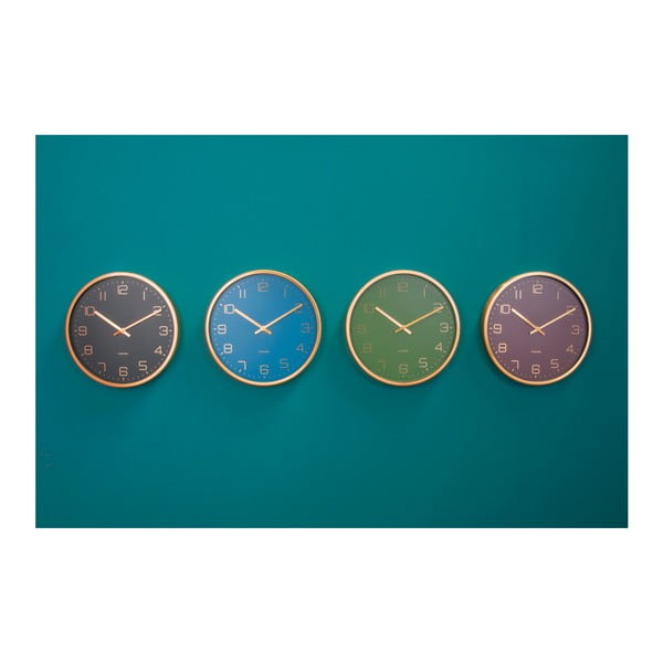 Zaļš sienas pulkstenis Karlsson Elegance-image-4