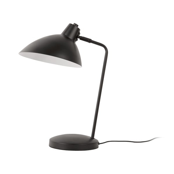 Melna galda lampa ar metāla abažūru (augstums 49 cm) Casque – Leitmotiv