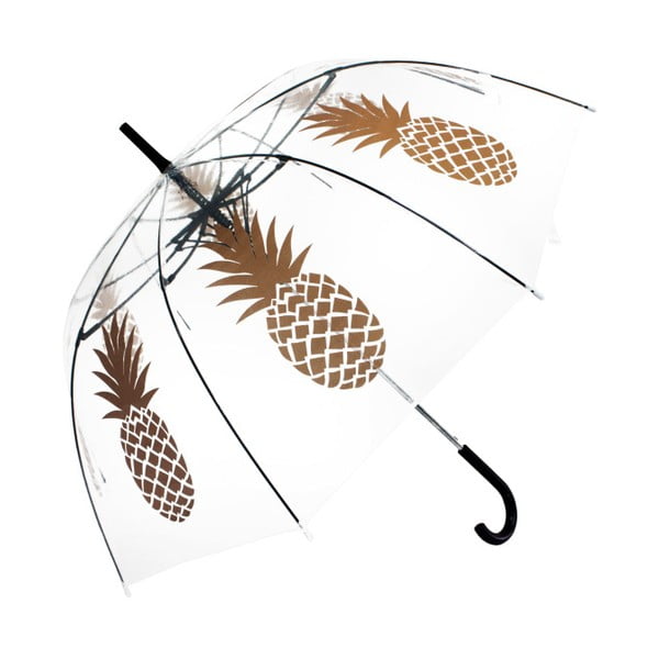 Caurspīdīgs Ambiance Birdcage ananāsu lietussargs, ⌀ 100 cm