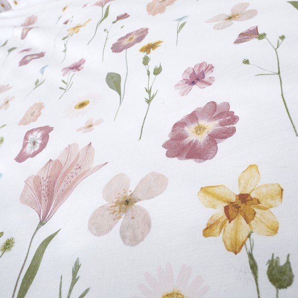 Balta un rozā gultasveļa Catherine Lansfield Wild Flowers, 135 x 200 cm-image-3