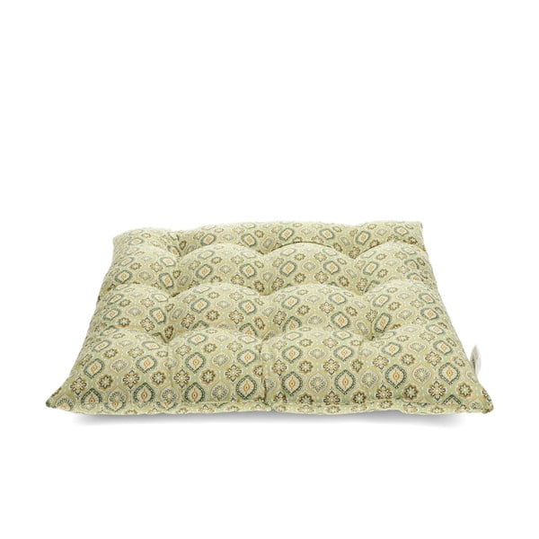 Kokvilnas sēdekļa spilvens 37x37 cm Blockprint – Rex London-image-2