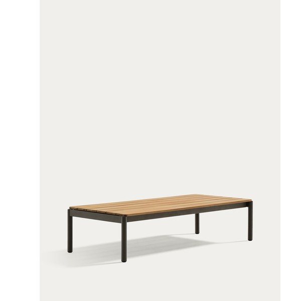 Tīkkoka masīvkoka dārza kafijas galdiņš 63x149 cm Sorells – Kave Home-image-4