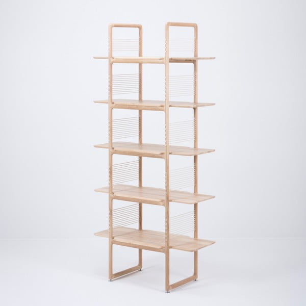 Masīvkoka grāmatu plaukts Gazzda Muse, augstums 216 cm-image-2