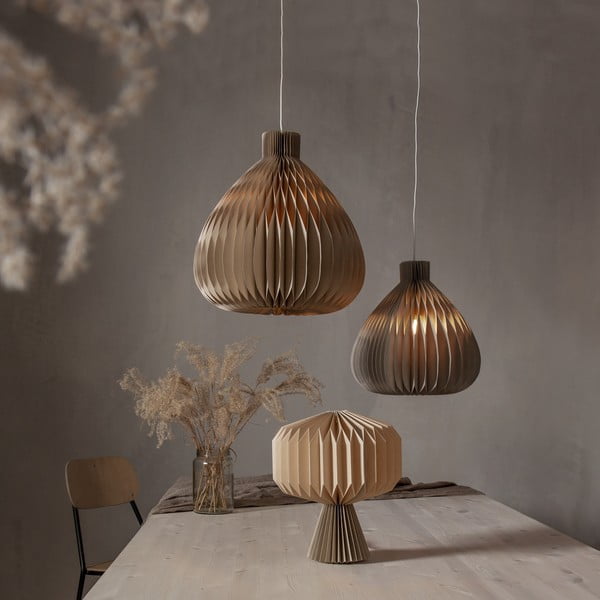 Gaiši brūns abažūrs ø 30 cm Honeycomb – Star Trading-image-4