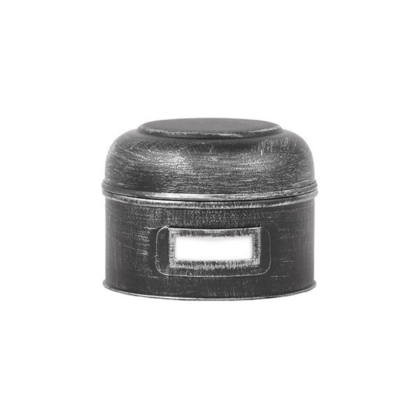 Melna metāla kaste LABEL51 Antigue, ⌀ 13 cm