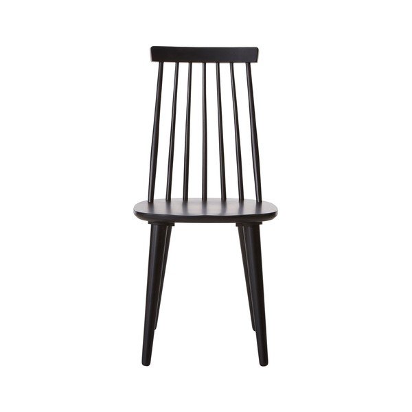 Melni gumijkoka masīvkoka bāra krēsli (2 gab.) (sēdekļa augstums 45 cm) Jolina – Ellos Home-image-4
