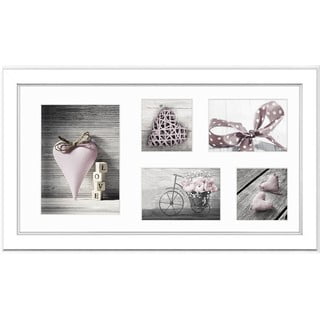 Balts rāmis 5 fotogrāfijām Styler Malmo, 51 x 27 cm