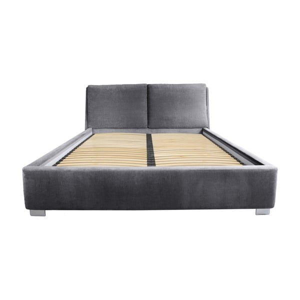 Pelēka divguļamā gulta Mazzini Beds Vicky, 160 x 200 cm-image-2
