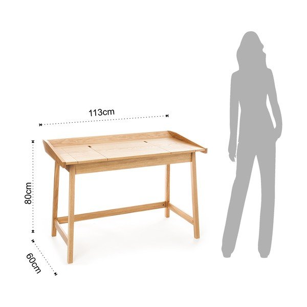 Darba galds ar ozolkoka imitāciju 60x113 cm Henry – Tomasucci-image-4
