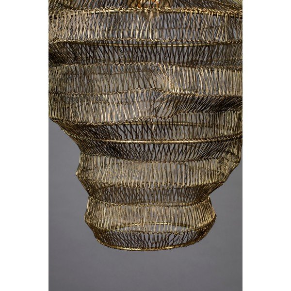 Piekaramā lampa zelta krāsā ar metāla abažūru 36x36 cm Luca – Dutchbone-image-2