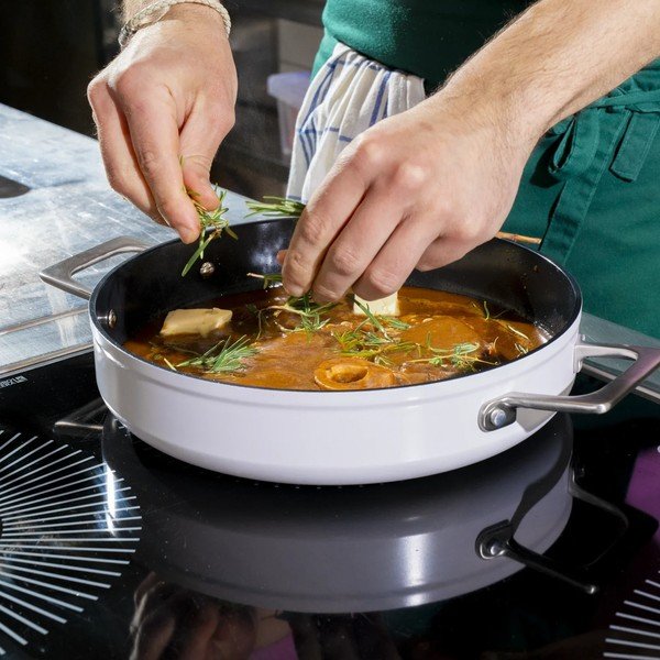 Panna ar vāku/ar keramikas pārklājumu ø 28 cm Meda 4.0 – FABINI-image-1
