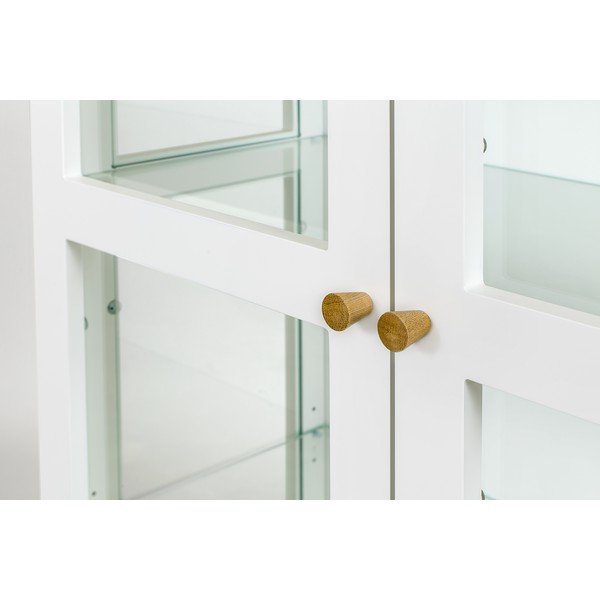 Balts grāmatu plaukts/vitrīna Woodman AbbeyWood-image-1