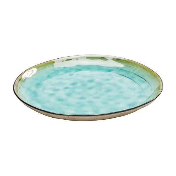 Akmensmasas šķīvis tirkīza krāsā Kare Design Vivido, Ø 26,8 cm-image-1