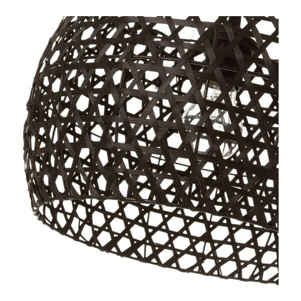 Melna bambusa griestu lampa ar bambusa abažūru ø 35 cm – Casa Selección-image-2