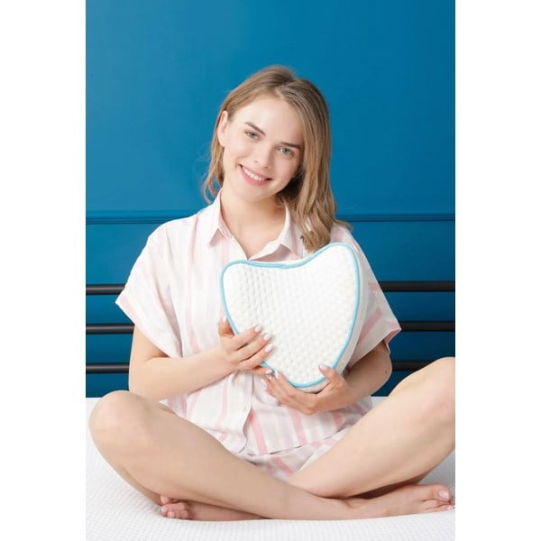 Ergonomiskais spilvens ar atmiņas putu pildījumu 23x23 cm – Mila Home-image-3