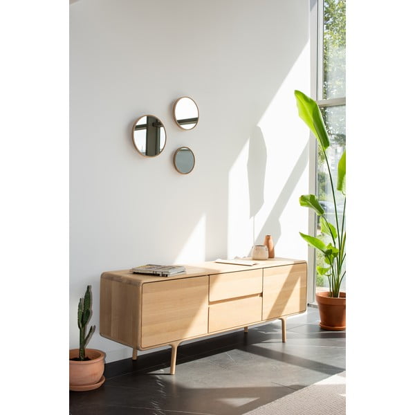 TV kumode no ozola masīvkoka Gazzda Fawn Natural-image-2