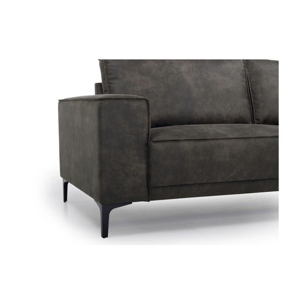 Antracīta pelēks stūra dīvāns no ādas imitācijas (ar labo stūri) Copenhagen – Scandic-image-1