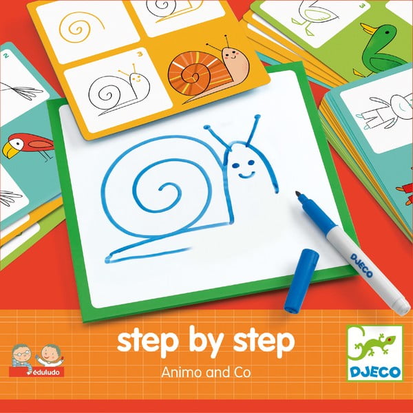 Radošais komplekts Djeco Step By Step Animals-image-1