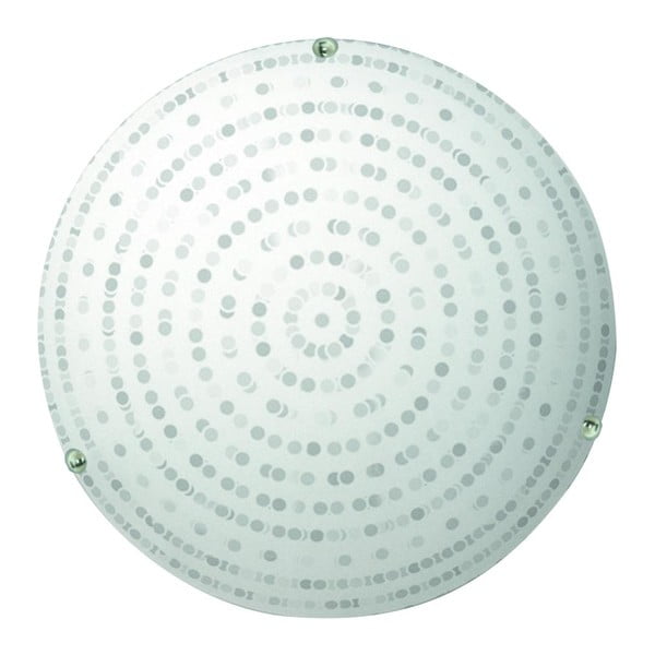 Balta griestu lampa ar stikla abažūru ø 30 cm Circle – Candellux Lighting