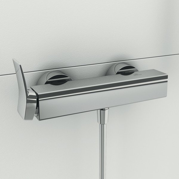 Spīdīgas sudraba krāsas jaucējkrāns dušai/sienas Conca – Ideal Standard-image-4