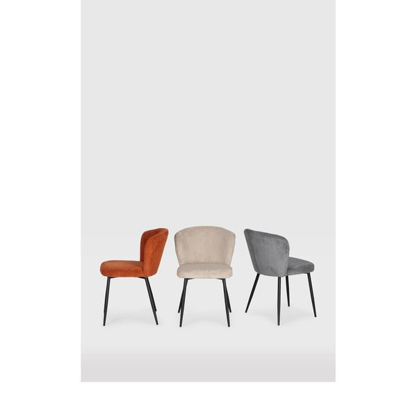 Pelēki velveta pusdienu krēsli (4 gab.) Megan – Marckeric-image-1