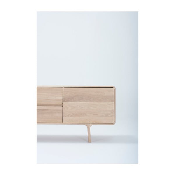 TV kumode no ozola masīvkoka Gazzda Fawn-image-4