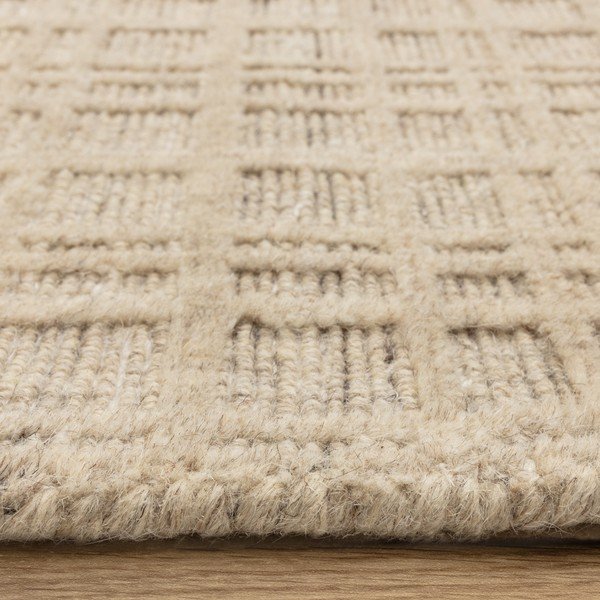 Krēmkrāsas ar rokām darināts paklājs no vilnas maisījuma 200x290 cm Thatch Sand – Asiatic Carpets-image-4