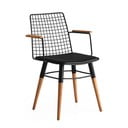 Melni metāla pusdienu krēsli (2 gab.) Trend – Kalune Design