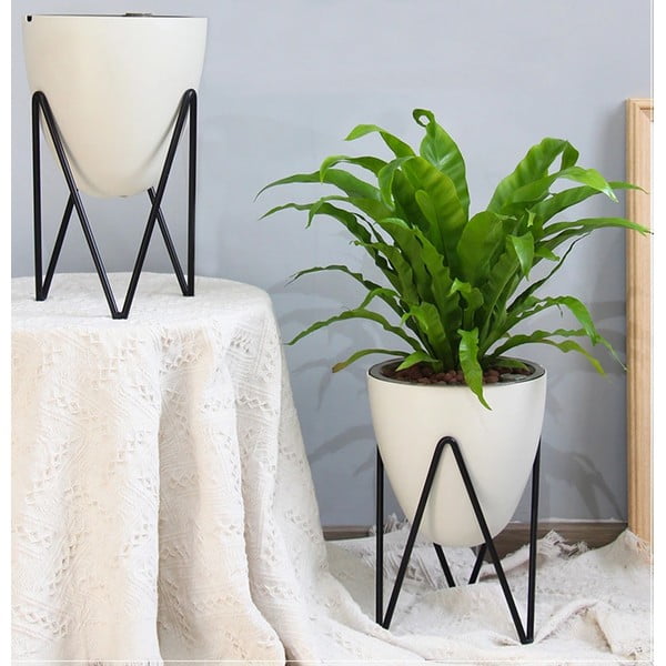 Balts pašlaistošs puķu pods Tomasucci Poppy, ø 19 cm-image-1